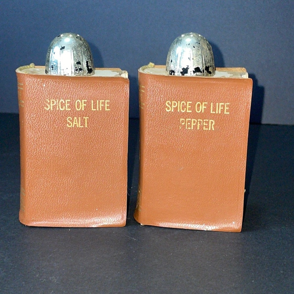 Spice of Life Salt & Pepper Shakers Vintage Collectible Book Shape Vol I & II